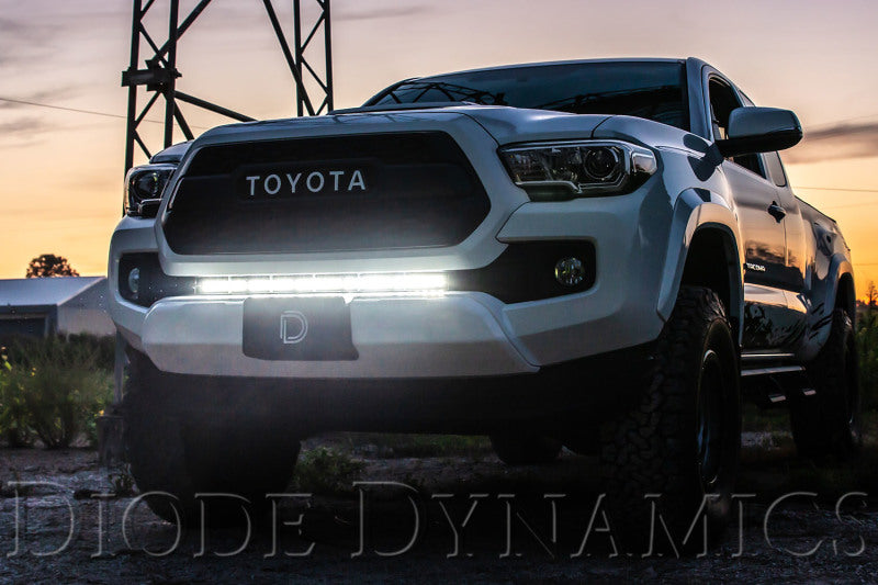Load image into Gallery viewer, Diode Dynamics 16-21 Toyota Tacoma SS30 Stealth Lightbar Kit - White Driving
