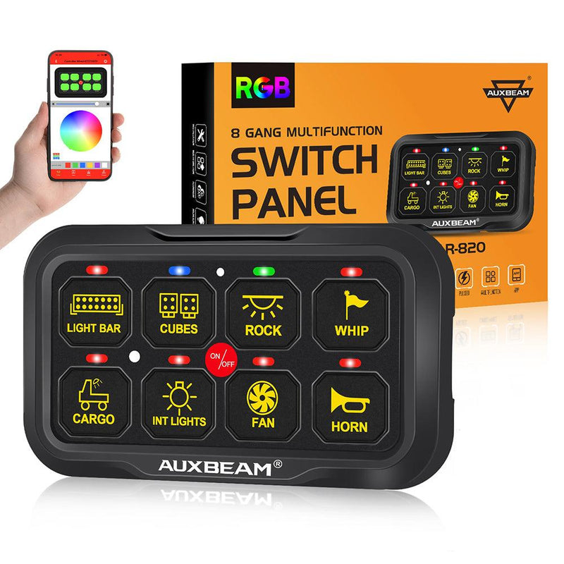 Load image into Gallery viewer, AR Series 6/8 Gang LED Switch Panel,Off Road Light Controller
