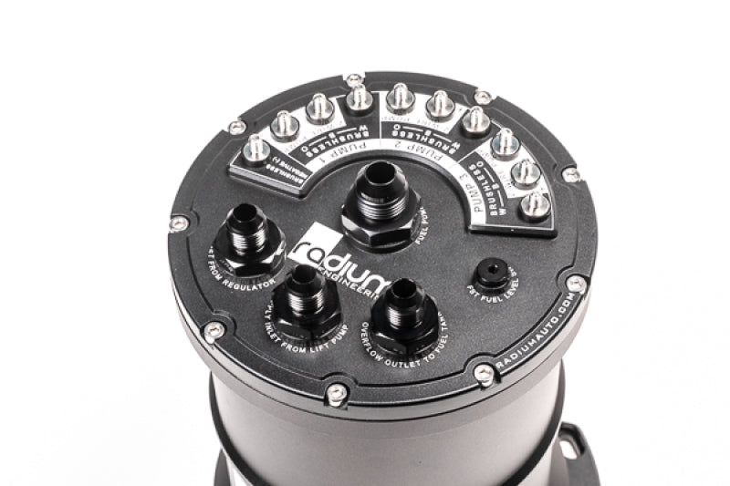 Load image into Gallery viewer, Radium Multi-Pump Fuel Surge Tank Fits Bosch BR540 / Deatschwerks DW400 (Pumps Not Included)
