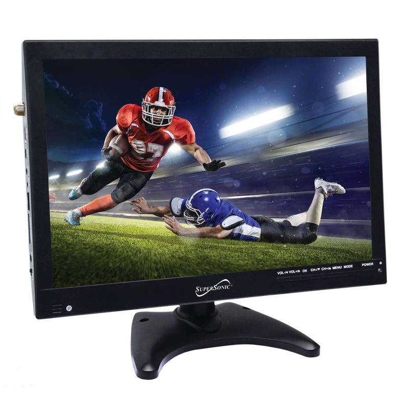 Load image into Gallery viewer, Supersonic 14" Portable Digital LED TV with USB, SD and HDMI Inputs, 12 Volt AC/DC Compatible (SC-2814)
