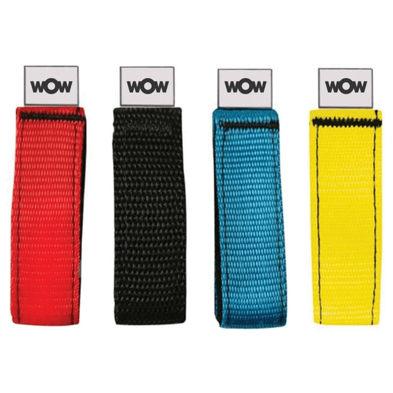 Load image into Gallery viewer, WOW Watersports 12-Inch Secure Multi-Color Velcro Straps 6-Pck
