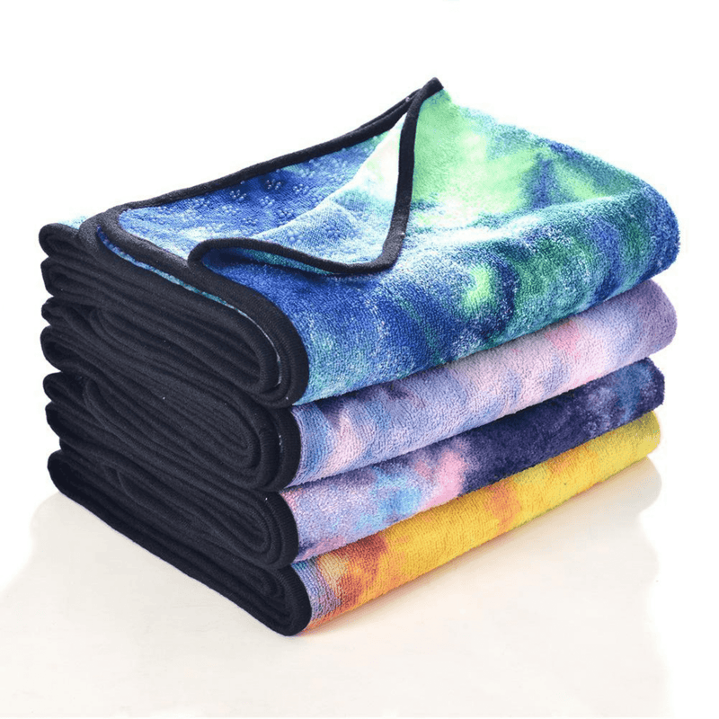 Load image into Gallery viewer, JupiterGear Tie Dye Yoga Mat Towel with Slip-Resistant Grip Dots
