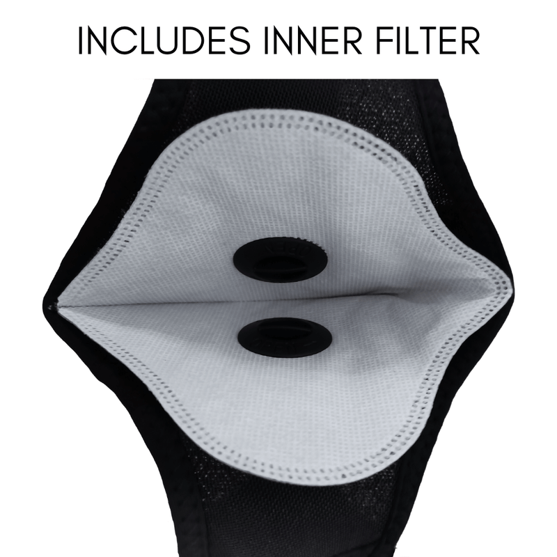 Load image into Gallery viewer, Performance Sports Face Mask with Activated Carbon Filter and Breathing Valves
