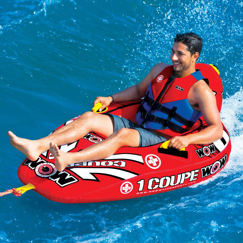 Load image into Gallery viewer, WOW Watersports 1 Person Coupe Cockpit Towable Water Tube
