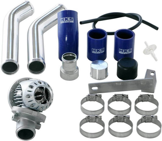 HKS SSQV4 EVO X (08-10); Includes 2 Polished Aluminum Pipes 0E091