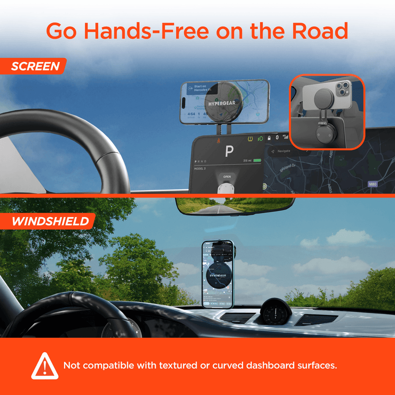 Load image into Gallery viewer, HyperGear Mag Vac Magnetic Phone Mount with Vacuum Suction Cup Base
