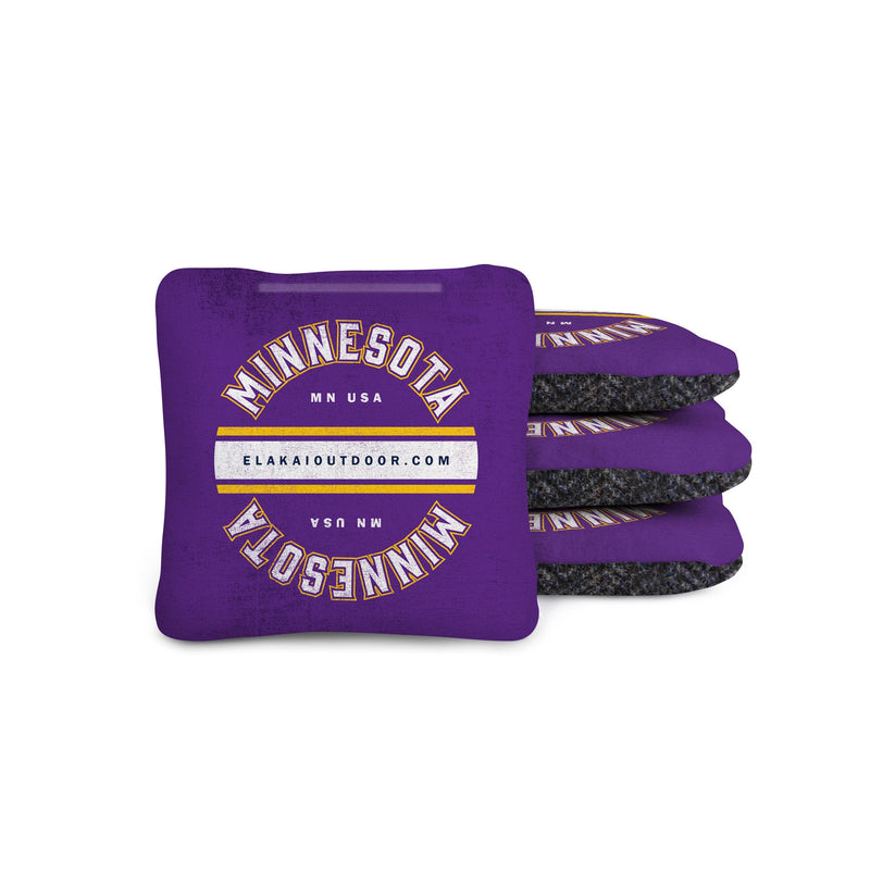 Load image into Gallery viewer, 1ft x 2ft Gameday Teams Epoxy Resin Wood Compact Travel Cornhole Board Set
