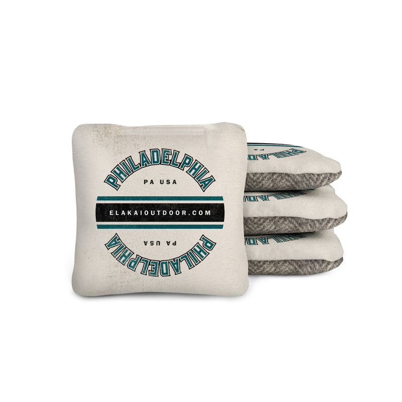 Load image into Gallery viewer, 1ft x 2ft Gameday Teams Epoxy Resin Wood Compact Travel Cornhole Board Set
