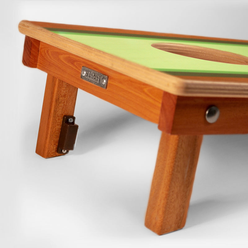 Load image into Gallery viewer, 1ft x 2ft Graphic Wood Travel Cornhole Set | Classic Beach Stripes Collection
