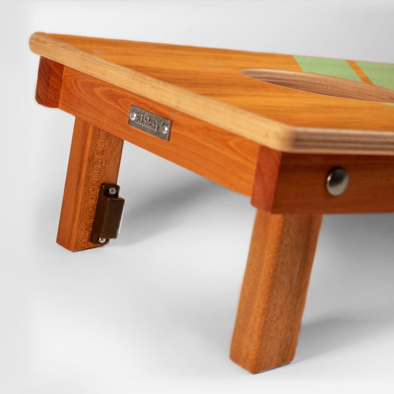 Load image into Gallery viewer, 1ft x 2ft Graphic Wood Travel Cornhole Set | Modern Angle Collection
