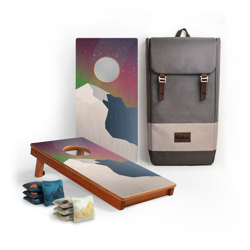 Load image into Gallery viewer, 1ft x 2ft Graphic Wood Travel Cornhole Set | National Parks Inspired Collection
