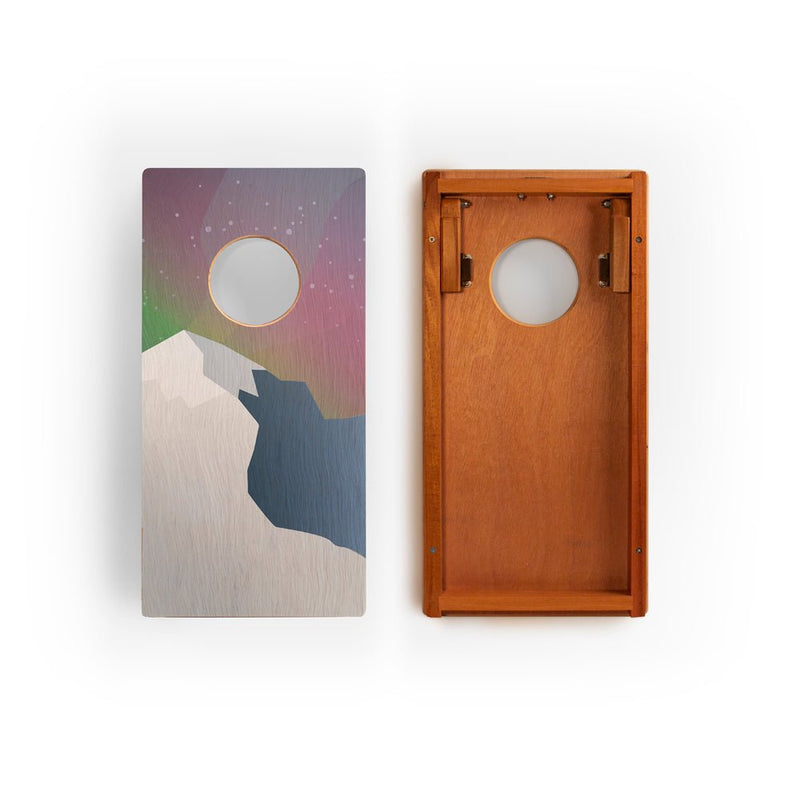 Load image into Gallery viewer, 1ft x 2ft Graphic Wood Travel Cornhole Set | National Parks Inspired Collection
