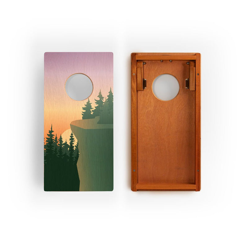 Load image into Gallery viewer, 1ft x 2ft Graphic Wood Travel Cornhole Set | National Parks Inspired Collection
