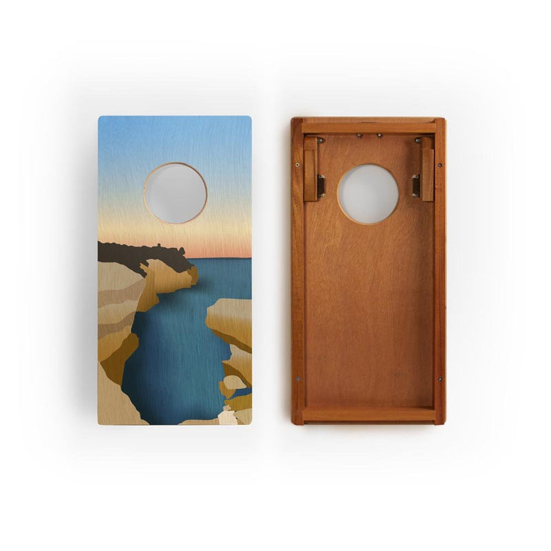 Load image into Gallery viewer, 1ft x 2ft Graphic Wood Travel Cornhole Set | National Parks Inspired Collection
