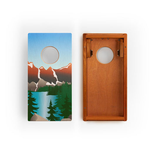 1ft x 2ft Graphic Wood Travel Cornhole Set | National Parks Inspired Collection