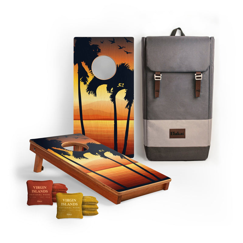 Load image into Gallery viewer, 1ft x 2ft Graphic Wood Travel Cornhole Set | National Parks Inspired Collection
