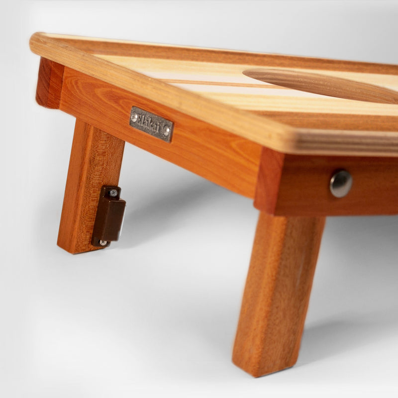 Load image into Gallery viewer, 1ft x 2ft Graphic Wood Travel Cornhole Set | Natural Surf Beach Collection
