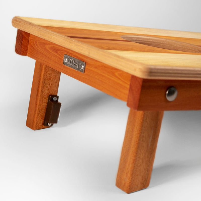 Load image into Gallery viewer, 1ft x 2ft Graphic Wood Travel Cornhole Set | Natural Surf Beach Collection
