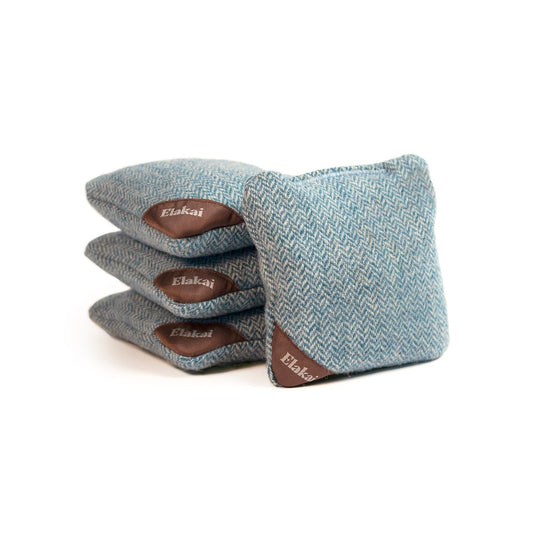 1ft x 2ft Resin & Wood Travel Cornhole Set | Beach Wave