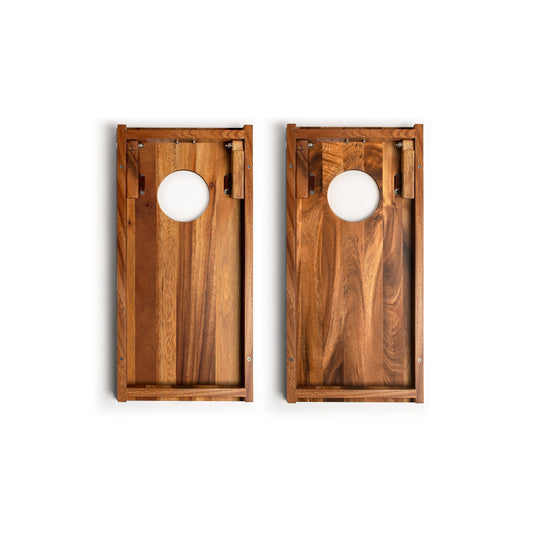 1ft x 2ft Resin & Wood Travel Cornhole Set | Beach Wave