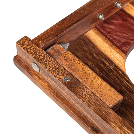 1ft x 2ft Resin & Wood Travel Cornhole Set | Live Edge River Collection