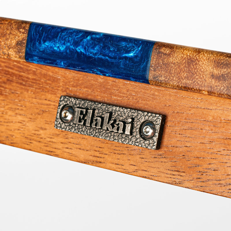 Load image into Gallery viewer, 1ft x 2ft Resin &amp; Wood Travel Cornhole Set | Live Edge River Collection
