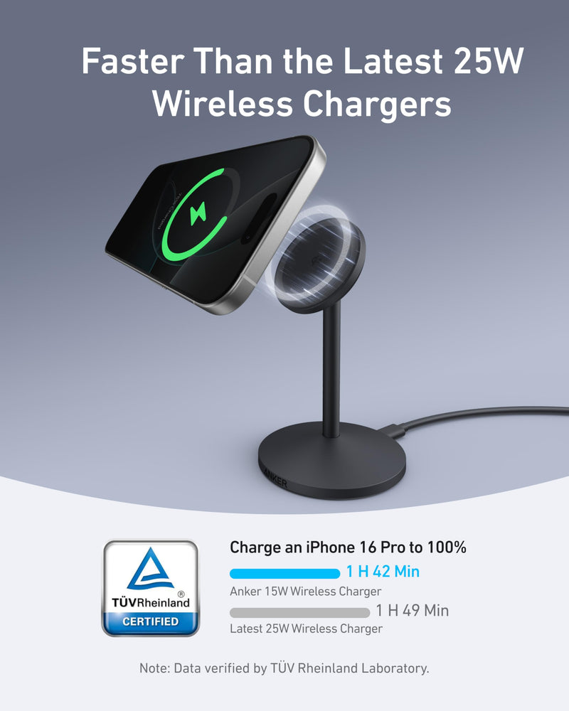 Load image into Gallery viewer, Anker MagGo Wireless Charger (Stand) with Adapter and Cable BOA
