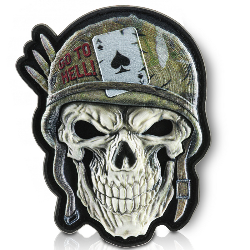 Load image into Gallery viewer, M-Tac Patch Skull in a Helmet PVC
