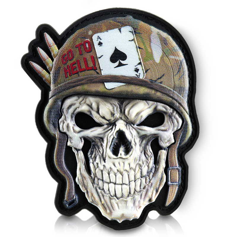 Load image into Gallery viewer, M-Tac Patch Skull in a Helmet PVC
