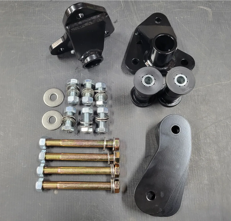 Load image into Gallery viewer, 1st Gen Dodge Front Spring Shackle Hanger kit 1972-1993 W150 W250 W350 Cummins Ram Ramcharger
