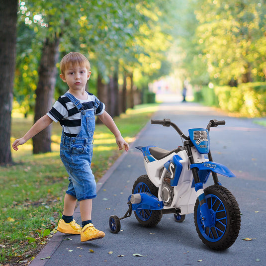 12V Rechargeable Dirt Bike Toy with Training Wheels - Perfect for Little Riders!