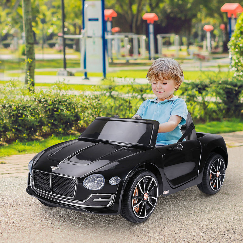 Load image into Gallery viewer, Licensed 12V Bentley Ride On Car for Kids with Parent Remote Control - Black
