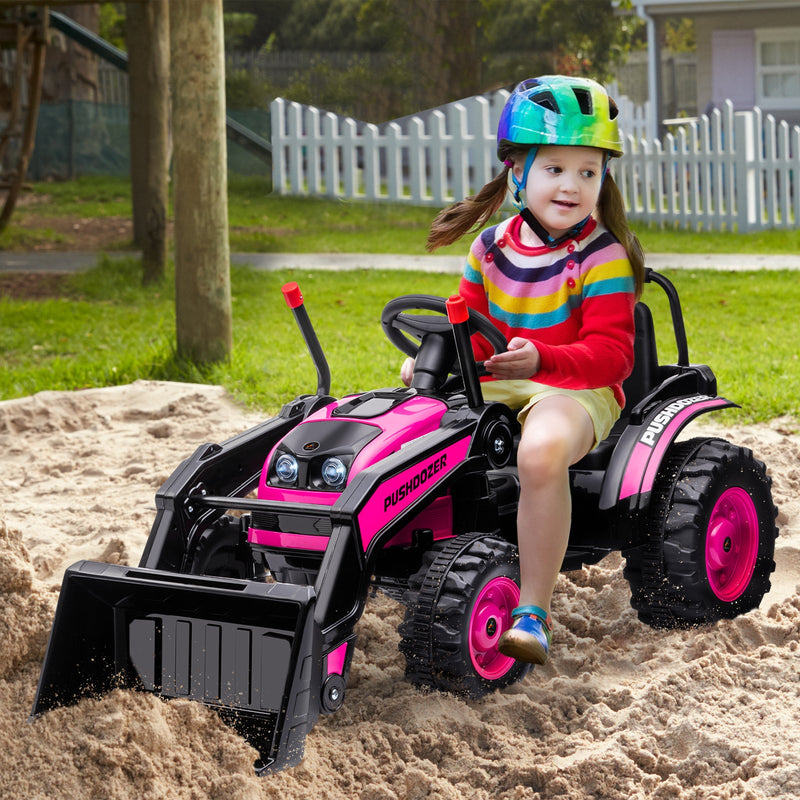 Load image into Gallery viewer, Excavator 6V Battery Tractor with Music and Headlight for Kids&#39; Riding Fun
