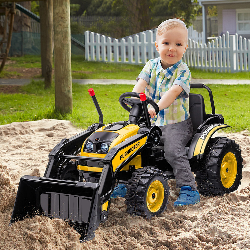 Load image into Gallery viewer, Excavator 6V Battery Tractor with Music and Headlight for Kids&#39; Riding Fun
