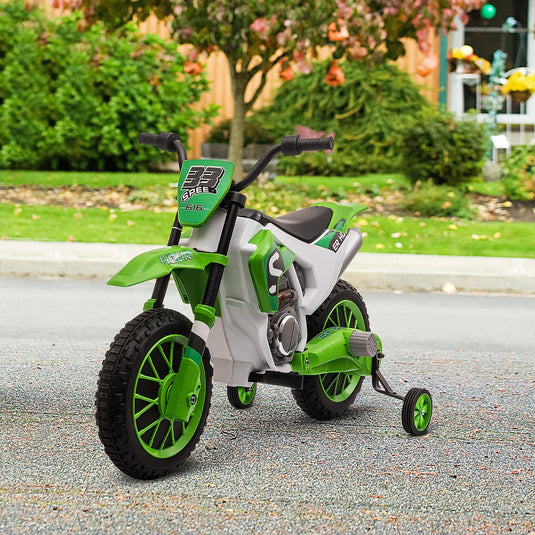 12V Rechargeable Dirt Bike Toy with Training Wheels - Perfect for Little Riders!
