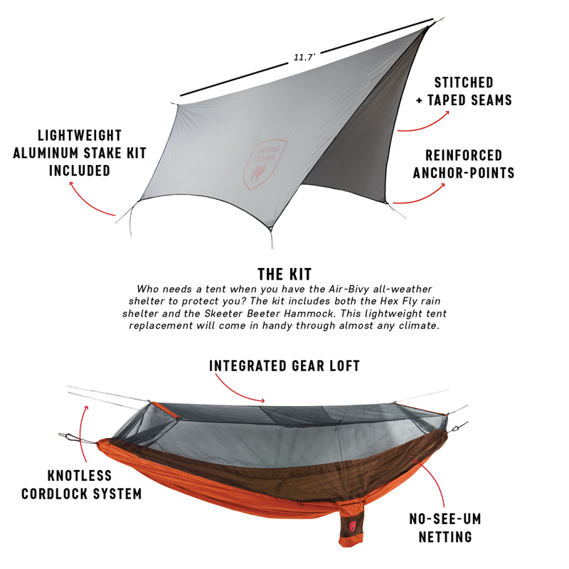 Load image into Gallery viewer, Air Bivy All Weather Shelter &amp; Hammock
