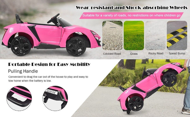Load image into Gallery viewer, 2-Door 12V RC Electric Ride-On Car for Kids with Music and Lights
