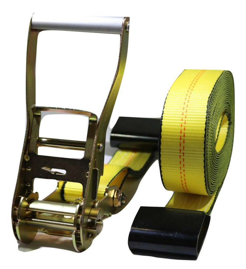 Load image into Gallery viewer, 2&quot; Heavy Duty Flatbed Ratchet Strap w/ Flat Hooks
