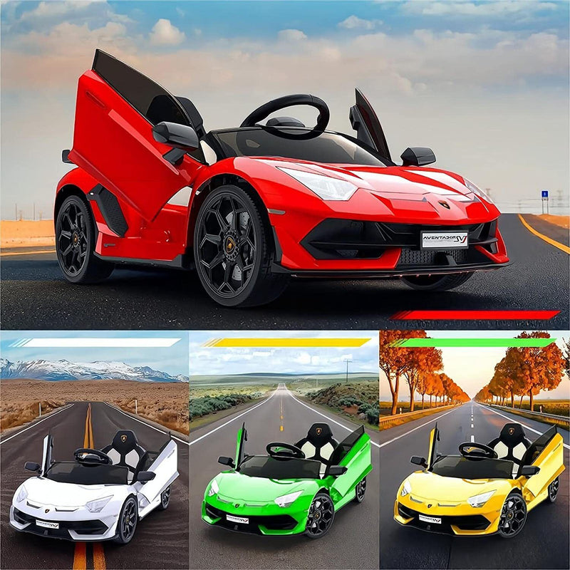 Load image into Gallery viewer, 2-in-1 Electric Ride On Sports Car Toy with Remote Control, 12V Battery, 2 Speeds, and LED Lights
