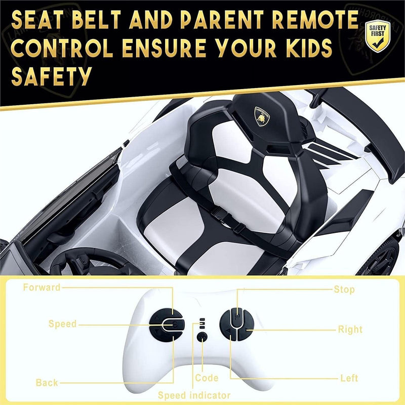 Load image into Gallery viewer, 2-in-1 Electric Ride On Sports Car Toy with Remote Control, 12V Battery, 2 Speeds, and LED Lights
