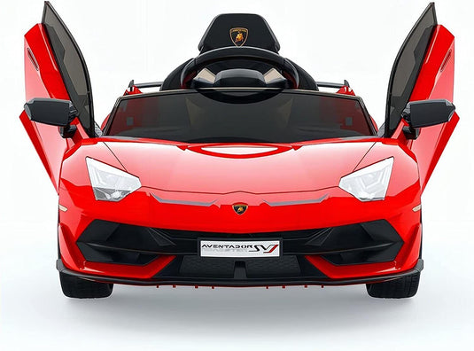 2-in-1 Electric Ride On Sports Car Toy with Remote Control, 12V Battery, 2 Speeds, and LED Lights