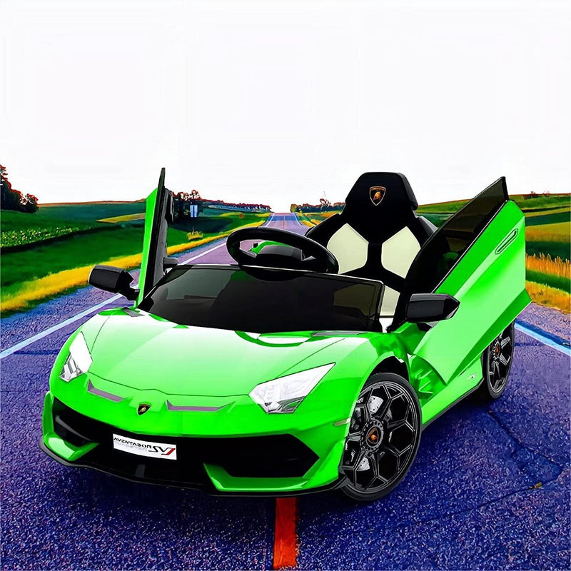 Load image into Gallery viewer, 2-in-1 Electric Ride On Sports Car Toy with Remote Control, 12V Battery, 2 Speeds, and LED Lights
