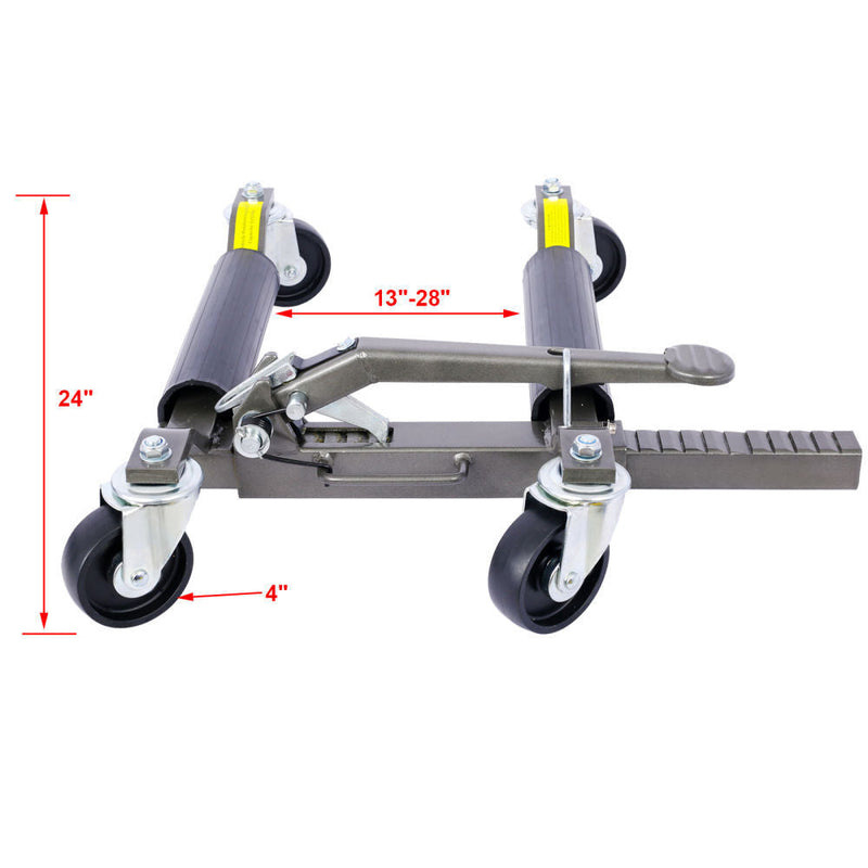 Load image into Gallery viewer, 2-in-1 Hydraulic Car Skates: Easily Position and Jack Up Your Vehicle
