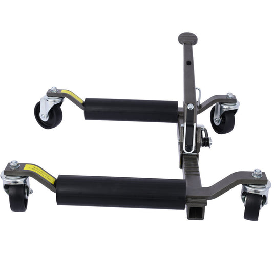 2-in-1 Hydraulic Car Skates: Effortlessly Position Your Vehicle with Wheel Dolly and Tire Jack Combo