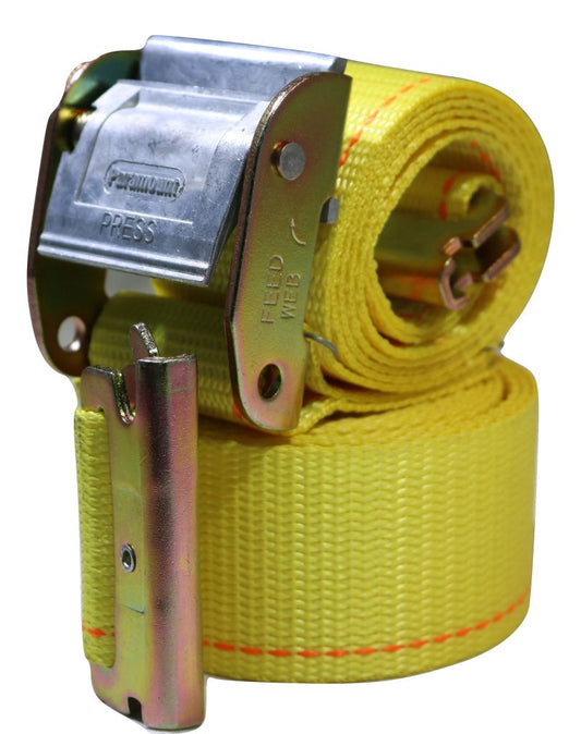2" x 12 Ft Interior Van Cam Buckle E-Track Strap w/ Spring E Fittings | 6 PACK