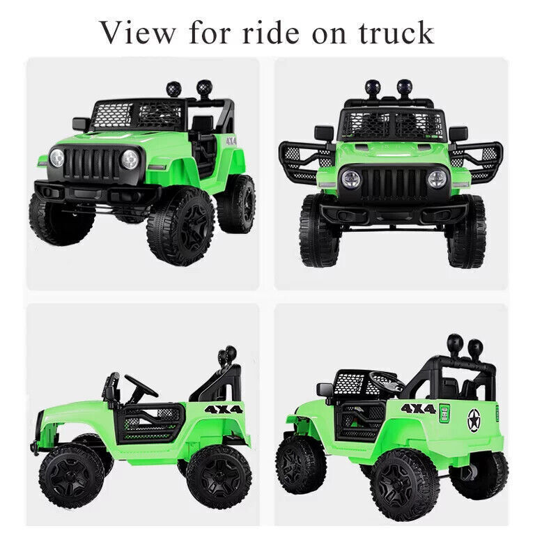 Load image into Gallery viewer, Electric Ride-On Truck for Kids with Remote Control, MP3 Player, LED Lights, and 12V Battery
