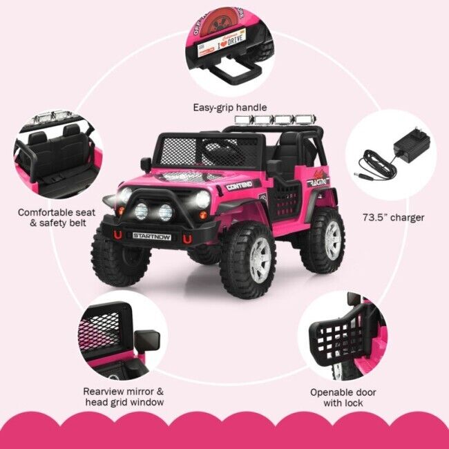 Load image into Gallery viewer, 2-Seater 12V Electric Ride-On Truck for Kids with Remote Control
