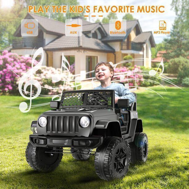 Load image into Gallery viewer, 2-Seater 12V Electric Ride-On Truck Toy with Remote Control for Kids
