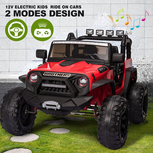 2-Seater 24V 400W Electric Ride-On Truck with Remote Control for Kids