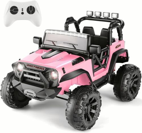 2-Seater 24V Electric Ride-On Car for Kids with Remote Control - Pink